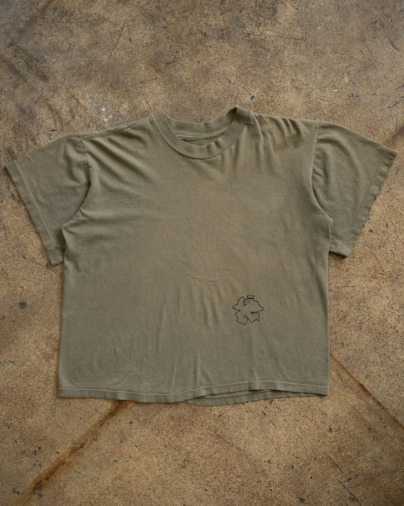 Single Stitched Olive Graphic Tee - 1990s