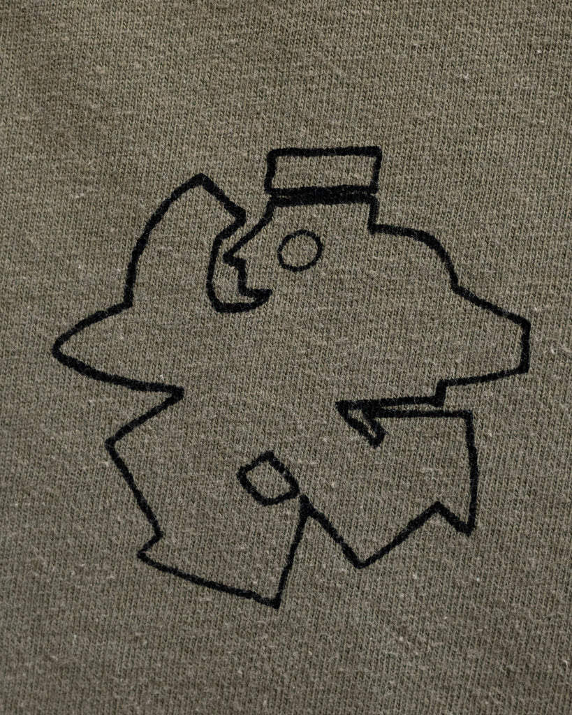 Single Stitched Olive Graphic Tee - 1990s detail photo