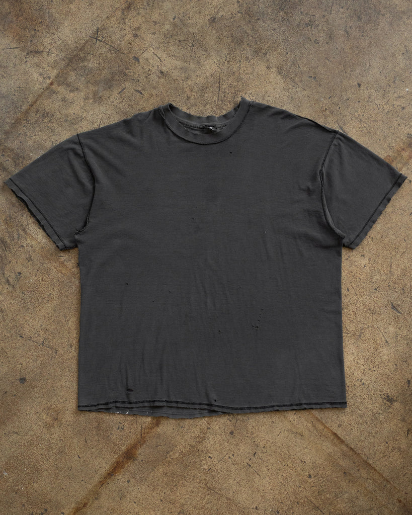 Single Stitched Black Blank Tee - 1990s