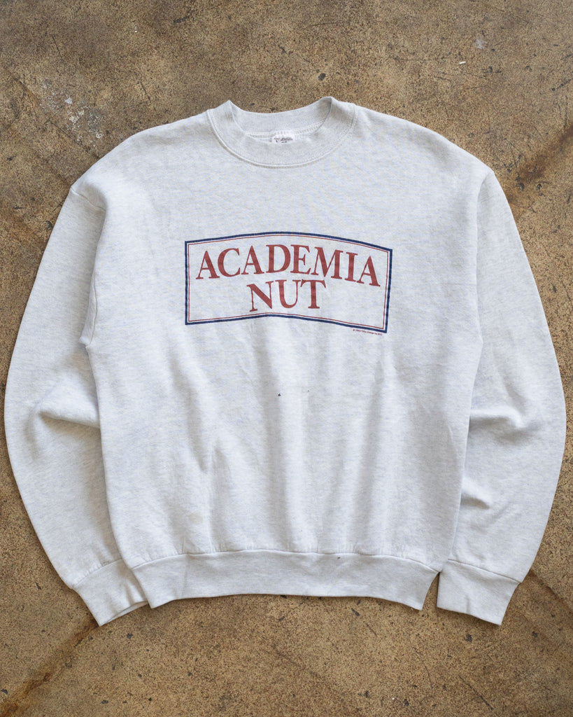 "Academia Nut" Crewneck Sweatshirt - 1990s