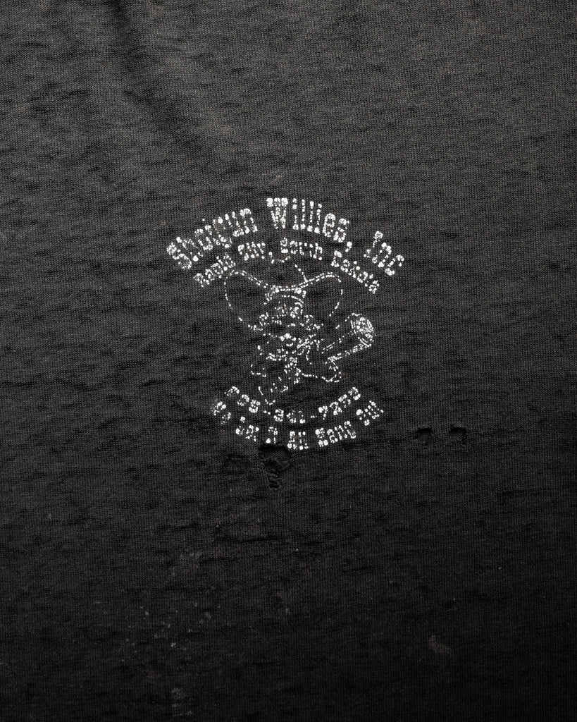 Single Stitched Distressed  "Shotgun Willie's" Tee - 1990s detail ohoto