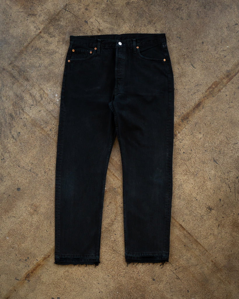 Levi's 501 Black Released Hem Jeans - 1990s