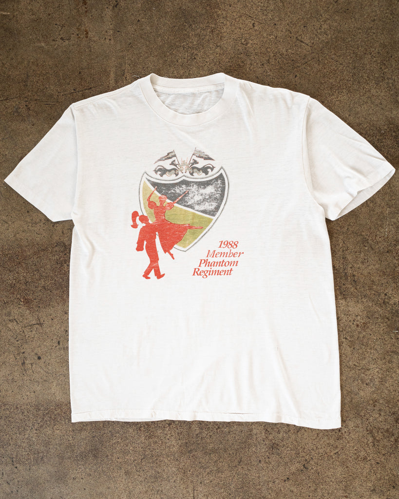 Single Stitched "1988 Member Phantom Regiment" Tee - 1980s FRONT PHOTO OF TSHIRT