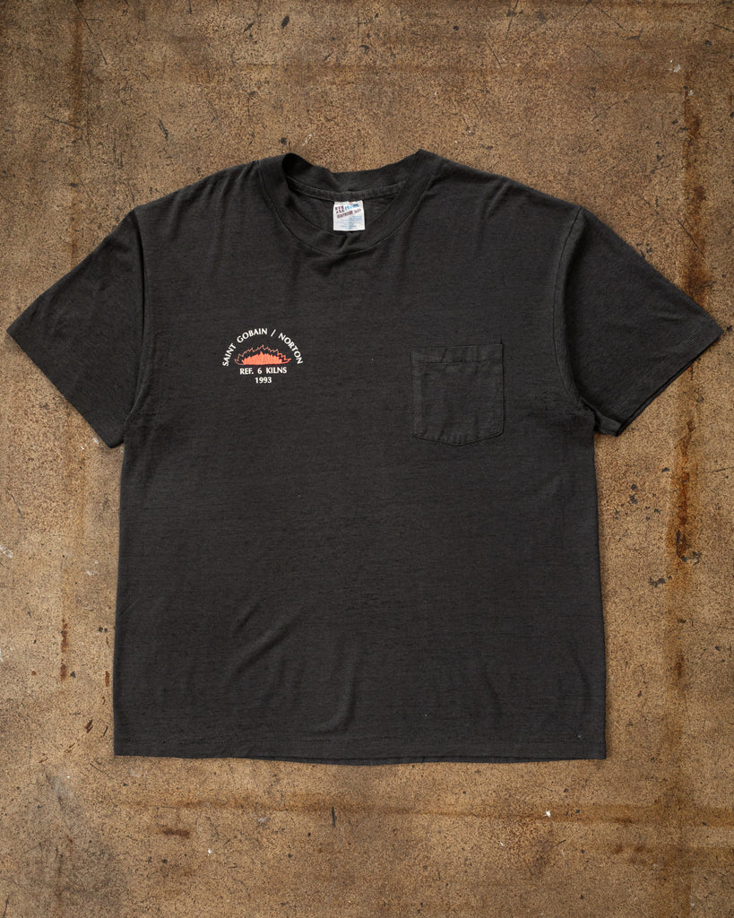 Single Stitched "Saint Gobain Norton" Pocket Tee - 1990s