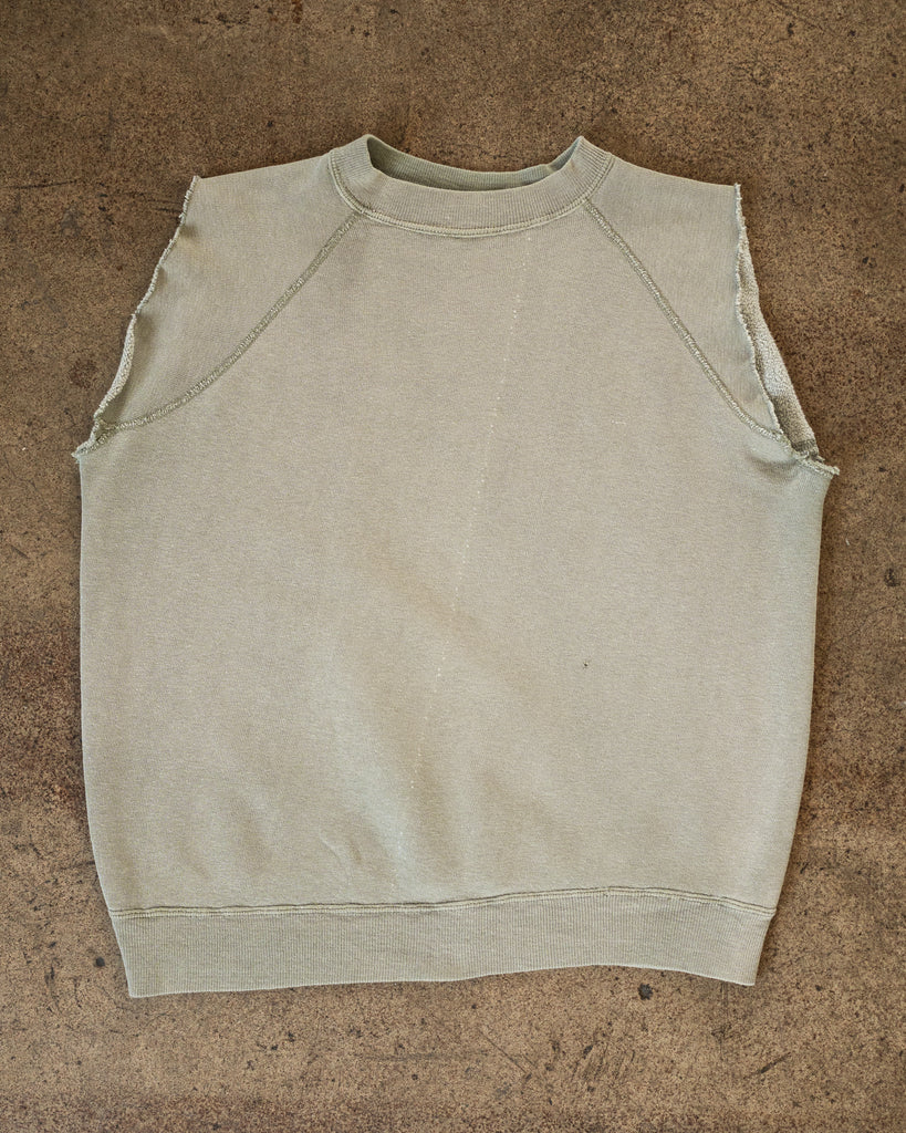 Sun Faded Cut-Off Raglan Sweatshirt - 1990s
