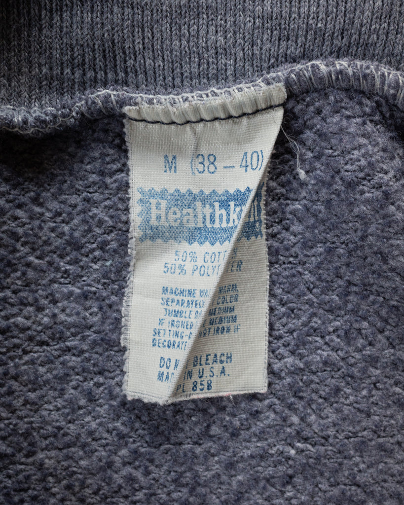 Grey Blank Raglan Sweatshirt - 1980s detail photo