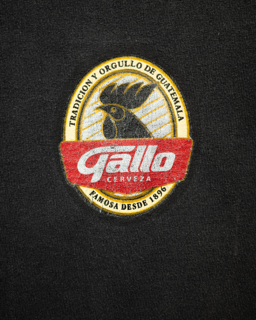 Faded Black "Gallo Cerveza" Tee - 1990s DETAIL PHOTO
