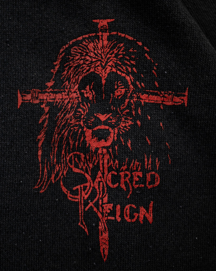 "Sacred Reign" Raglan Sweatshirt - 1990s - detail