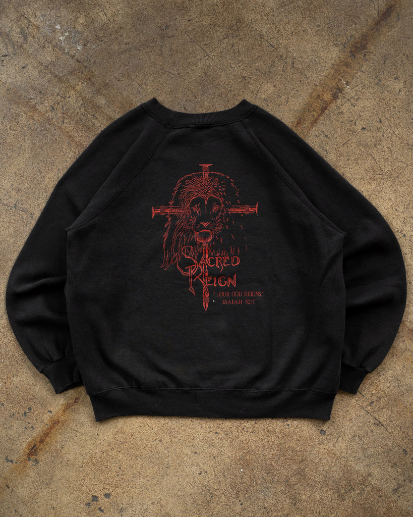 "Sacred Reign" Raglan Sweatshirt - 1990s - back