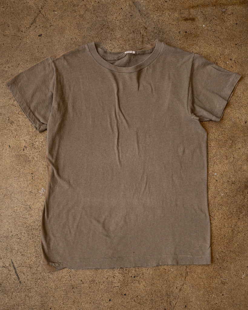 Single Stitched Brown Blank Tee - 1990s