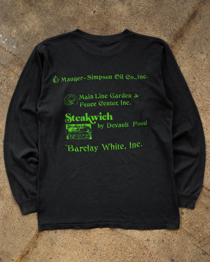 Single Stitched "Steakwich" Long Sleeve Tee - 1980s - back
