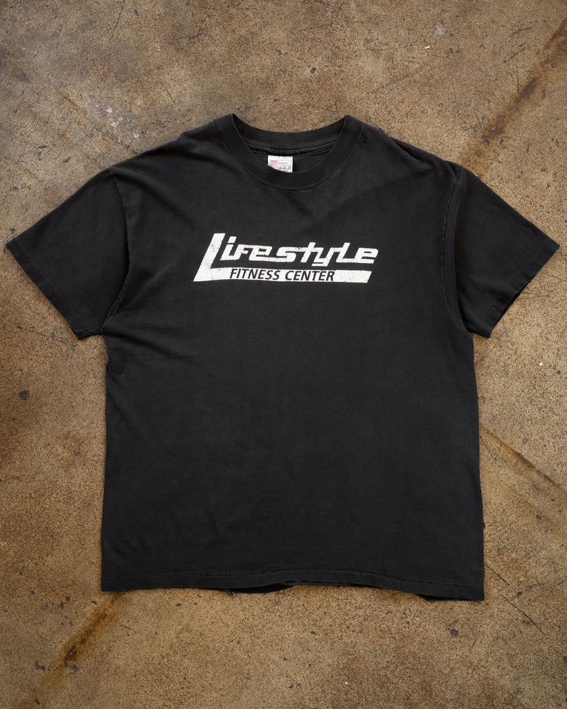 Hanes Beefy "Lifestyle Fitness Center" Tee - 1990s FRONT PHOTO