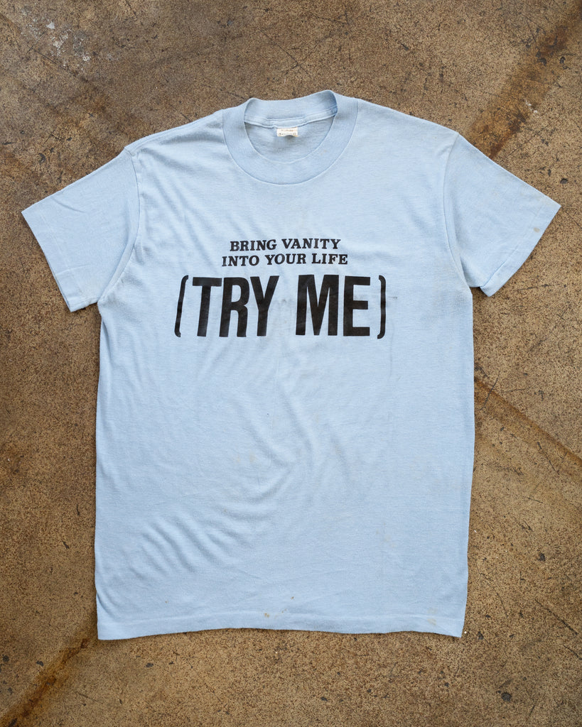 Single Stitched "Try Me!" Tee - 1980s