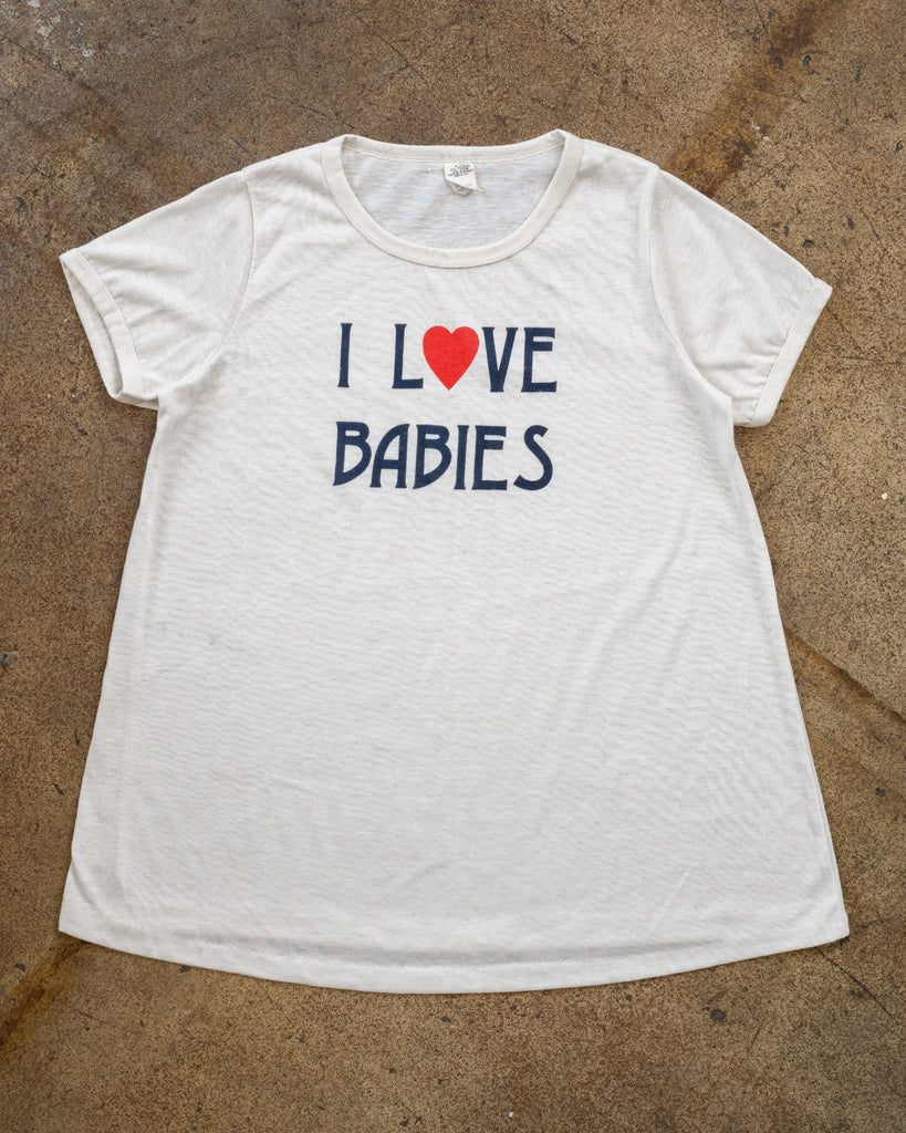 Single Stitched "I Love Babies" Tee - 1970s