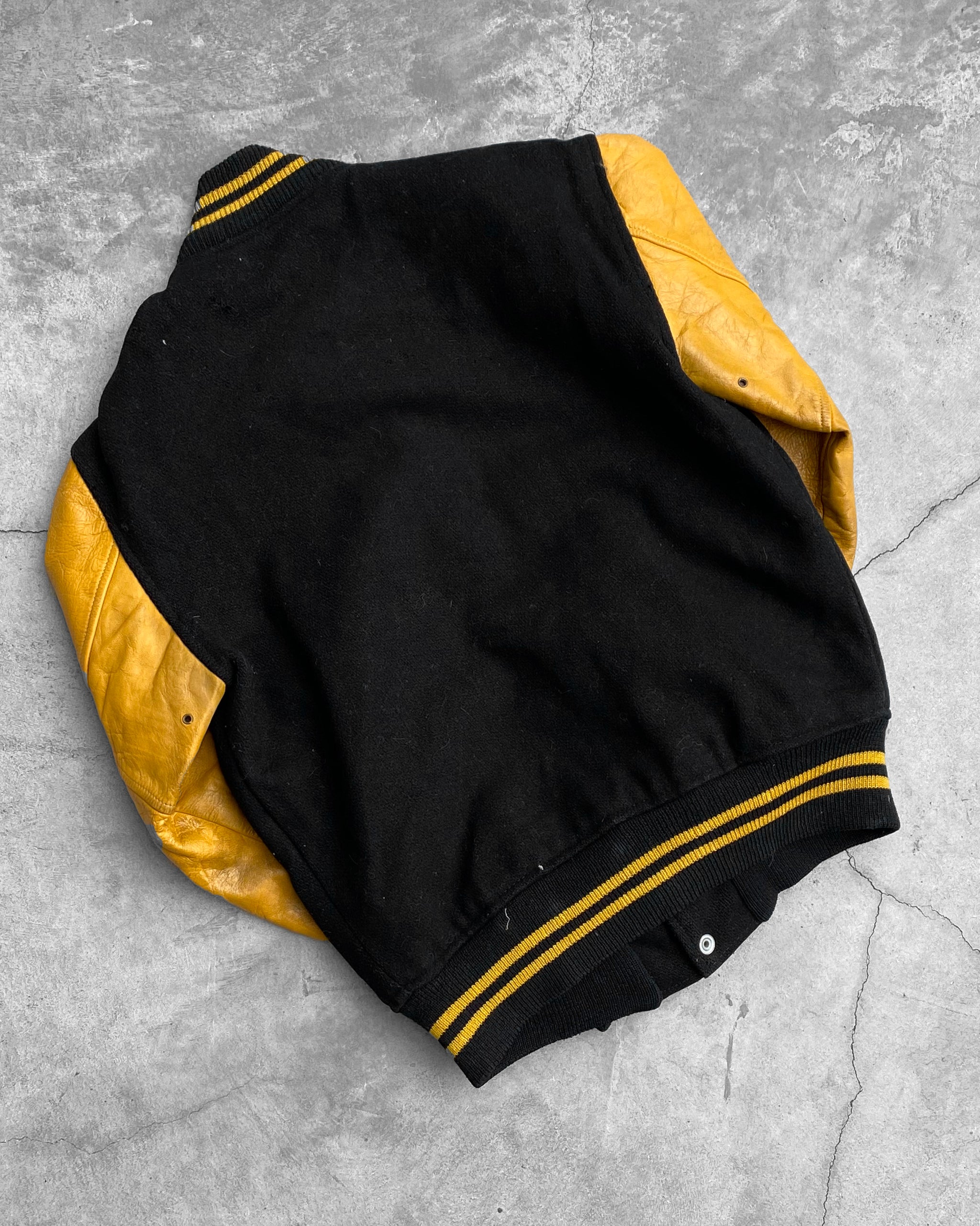 Black and Yellow Varsity Jacket - 1960s – UNSOUND RAGS